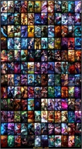 Conta League of Legends Ouro 3 + 163 skins + Muito Icones LOL