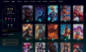 Conta Platina 4 -219 SKINS - League of Legends LOL