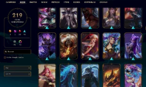 Conta Platina 4 -219 SKINS - League of Legends LOL