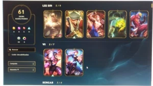 Conta sem elo, season anterior gold 4. 61 skins - League of Legends LOL