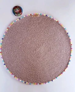 Porta Pratos / Sousplat em Crochê Allegra - Artesanato e Personalizados