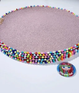Porta Pratos / Sousplat em Crochê Allegra - Artesanato e Personalizados