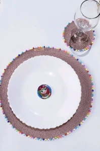 Porta Pratos / Sousplat em Crochê Allegra - Artesanato e Personalizados