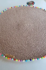 Porta Pratos / Sousplat em Crochê Allegra - Artesanato e Personalizados
