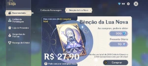 Conta Reroll Alhaitham C1 + Bis Benção ativa  - Genshin Impact