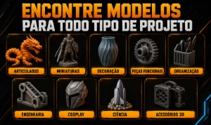Mega Acervo Stl | Impressão 3D | Modelos, Miniaturas, Peças - Impressão 3D e STL