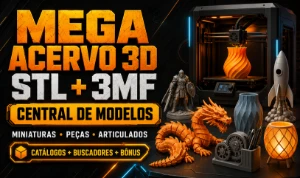 Mega Acervo Stl | Impressão 3D | Modelos, Miniaturas, Peças - Impressão 3D e STL