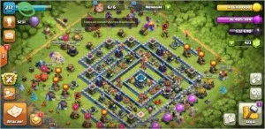 Clash of clans cv13 full com todas as skin
