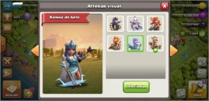 Clash of clans cv13 full com todas as skin