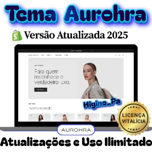 Tema Shopify Aurohra + Atualizações e Brindes - Outros