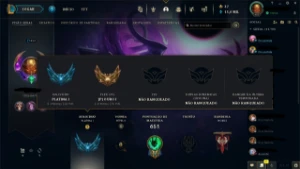Vendo Conta Lol Platina 1 200+Skins Único Dono - League of Legends