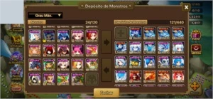 Conta summoners war GLOBAL - PVE completo - 24 NAT5