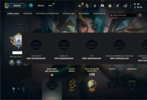 Conta Unranked com 80 Champs e 62 Skins - League of Legends LOL