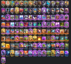 Conta CR Vários decks nv16 (max) + Coc Cv 14 Semi Full.