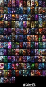Conta League of Legends - Gold S6/5/4 - 137 Skins LOL