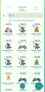 Conta de Pokemon go LVL 40 com 292 brilhantes, e 305 100% ! - Pokémon