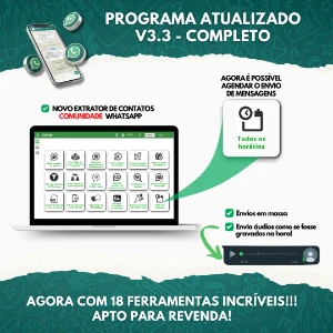 Wa Sender 3.3 + Insta Lead V6 - Vitalício Completo - Others