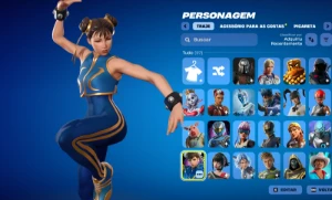 Conta Fortnite| 95 Skins | Chun-Li | Power Punk