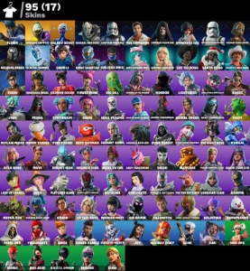 Conta Fortnite| 95 Skins | Chun-Li | Power Punk