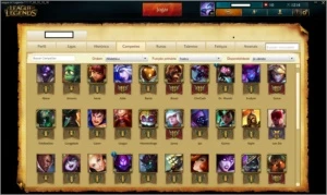Conta League of Legends - Platina 2 - 50 champs + 10 skins LOL