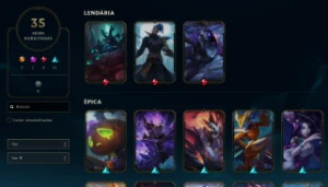 Conta League of Legends Full Acesso - 72 Champs e 34 Skins LOL