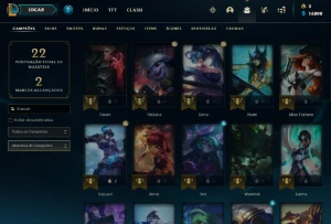 Conta PLATINA 4 | 72% Win - Lol (League Of Legends) Elomoon