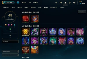 Conta PLATINA 4 | 72% Win - Lol (League Of Legends) Elomoon