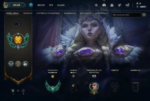 Conta PLATINA 4 | 72% Win - Lol (League Of Legends) Elomoon
