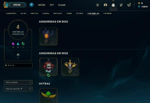 Conta PLATINA 4 | 72% Win - Lol (League Of Legends) Elomoon