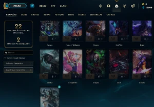 Conta PLATINA 4 | 72% Win - Lol (League Of Legends) Elomoon