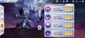 Thanatos, Perséfone, Deusa Athena e Sasha. Conta LV 40, muit - Saint Seiya Awakening SSA