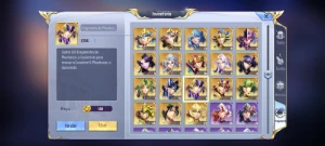 Thanatos, Perséfone, Deusa Athena e Sasha. Conta LV 40, muit - Saint Seiya Awakening SSA