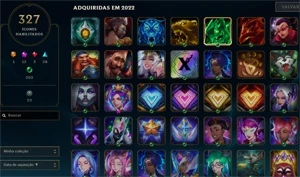 CONTA MESTRE LOL* TODOS CAMPEÕES /362 skins. - League of Legends