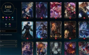 CONTA MESTRE LOL* TODOS CAMPEÕES /362 skins. - League of Legends