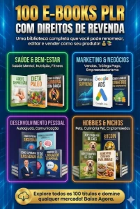 +100 Ebooks Plr Direito Revenda + Brinde