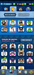 Conta Clash Royale arena 16 com campeão
