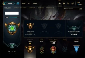 Conta ouro 1 com 130 champs e 89 skins - League of Legends LOL