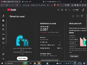 Canal No Youtube Monetizado com 2k de inscritos - Redes Sociais
