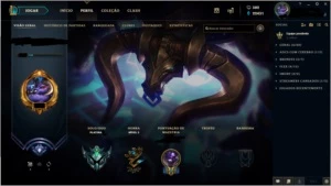 Conta LOL 575 skins todos os campeões. - League of Legends