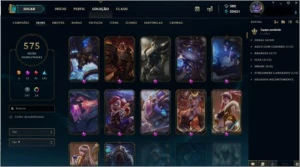 Conta LOL 575 skins todos os campeões. - League of Legends
