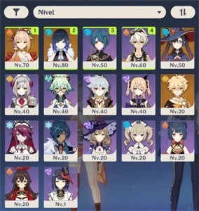 AR 41 Yoimiya,Yelan +arma assinatura + mona 7000 GEMAS - Genshin Impact