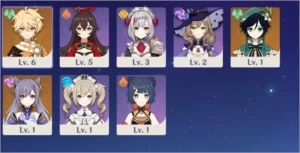 Conta No Genshin Impact Rank 7 com Keqing e Dois Venti