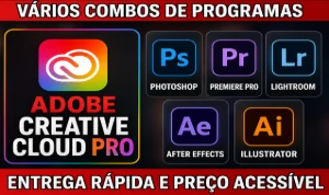 Photoshop/ Lightroom/  [conteúdo removido]  / After Effects/ Adobe Cloud - Assinaturas e Premium