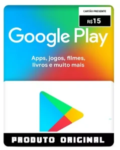 Gift Card Google 15 reais