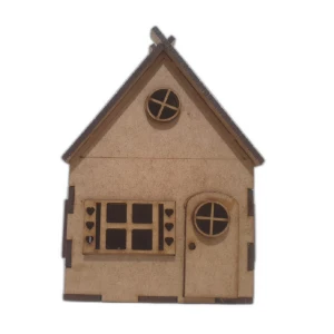 Mini Casinha MDF, diorama 10x8cm mod 1 - Artesanato e Personalizados