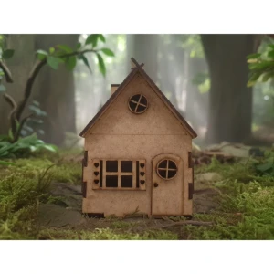 Mini Casinha MDF, diorama 10x8cm mod 1 - Artesanato e Personalizados