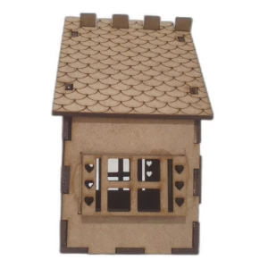 Mini Casinha MDF, diorama 10x8cm mod 1 - Artesanato e Personalizados