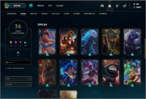 Conta Gold 3 - League of Legends LOL
