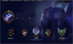 Conta Platina 1 - 61 Champs - 12 Skins - League of Legends LOL