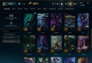 Unranked ocm 30 Champs e 4 Skins - League of Legends LOL